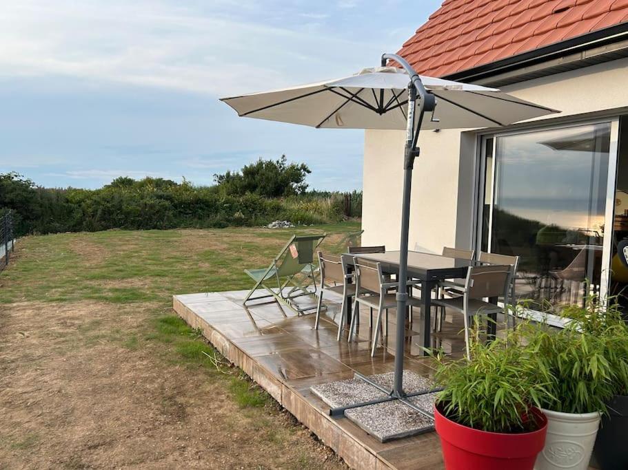 En Famille Ou Amis Avec La Mer Équihen-Plage Extérieur photo