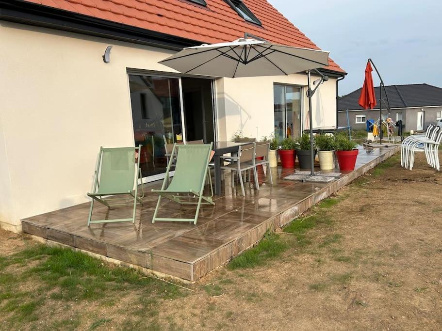En Famille Ou Amis Avec La Mer Équihen-Plage Extérieur photo