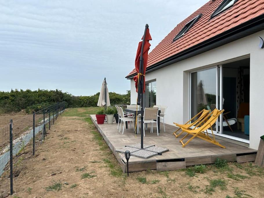 En Famille Ou Amis Avec La Mer Équihen-Plage Extérieur photo