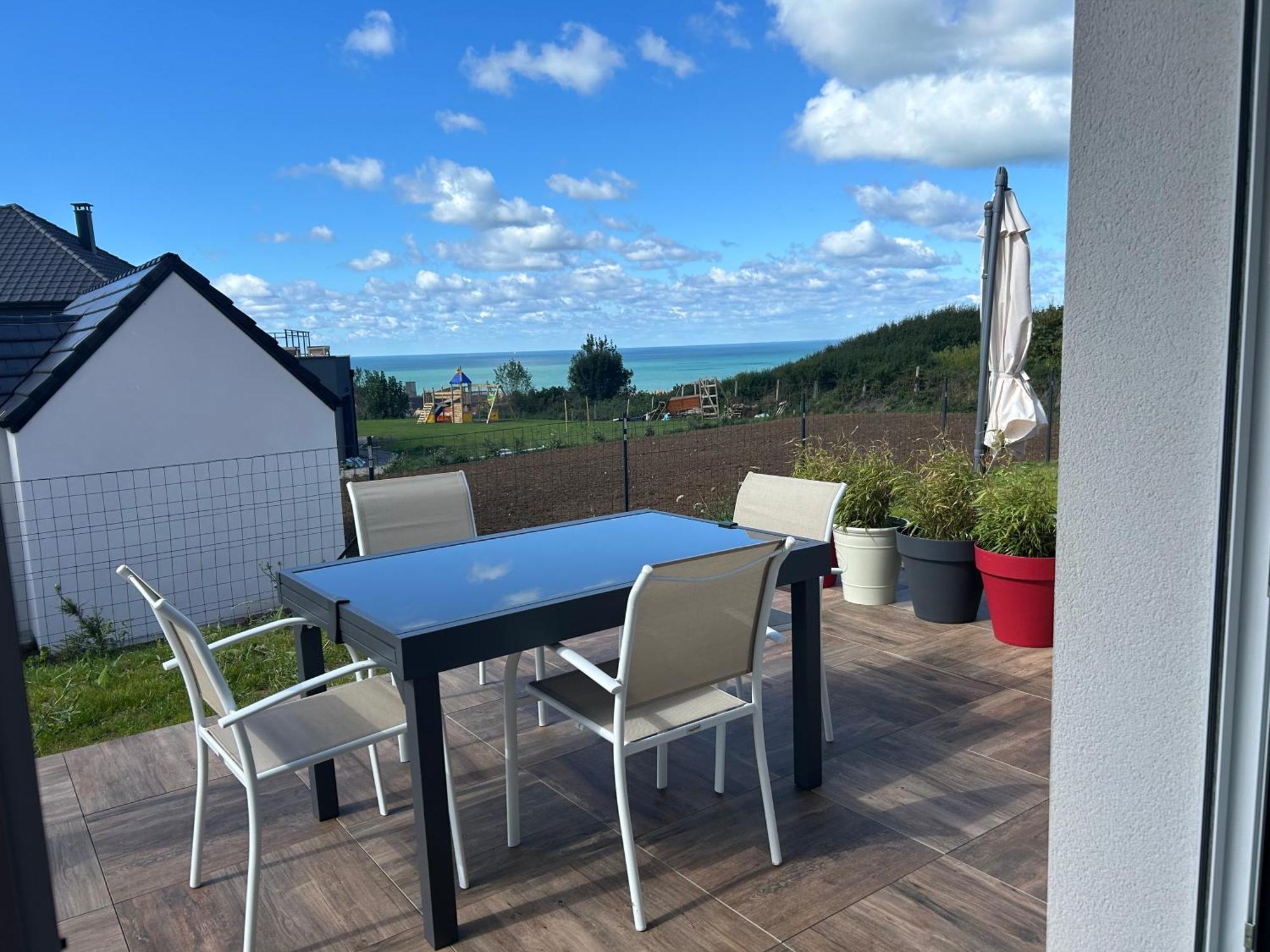 En Famille Ou Amis Avec La Mer Équihen-Plage Extérieur photo